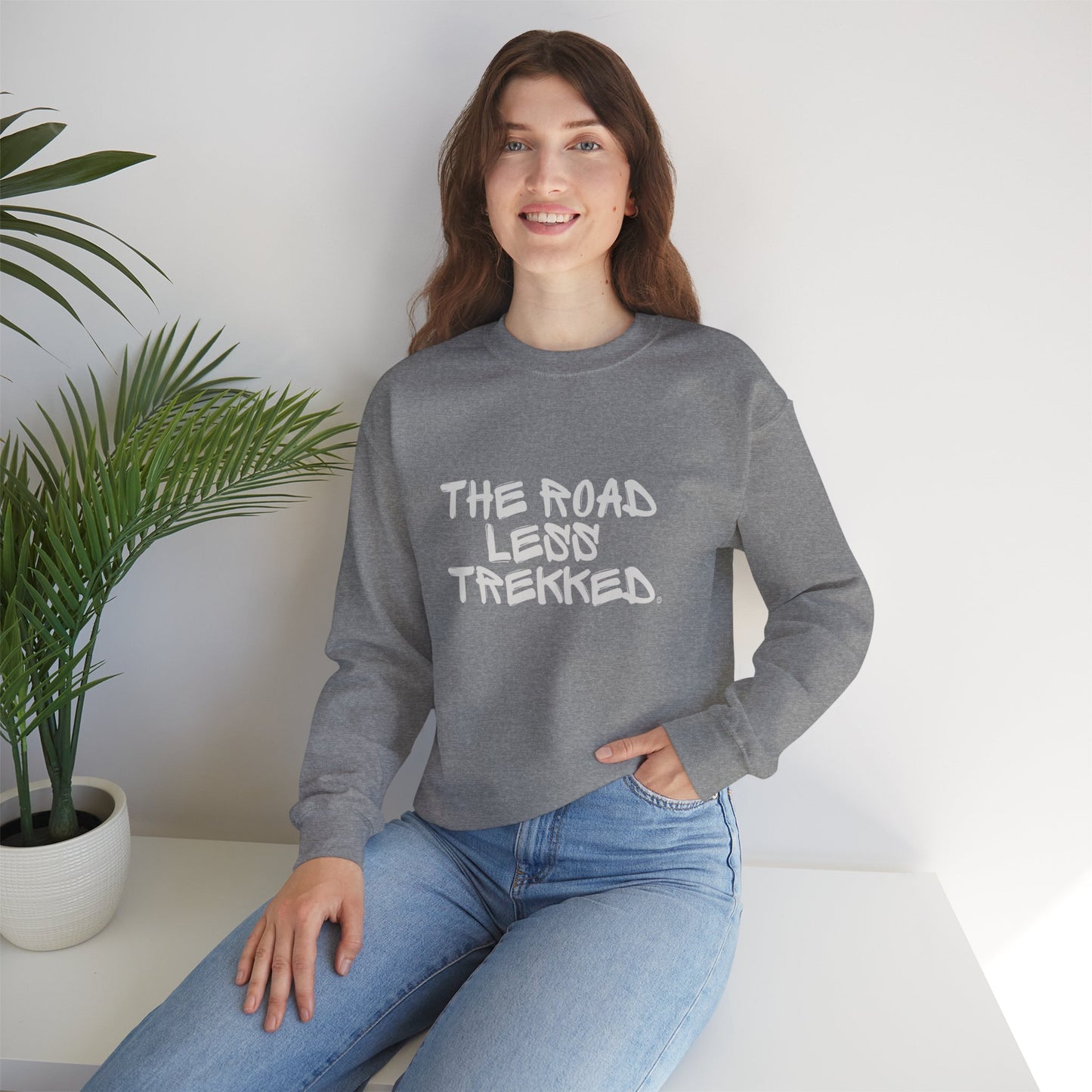 The Road Less Trekked © Crewneck Sweatshirt